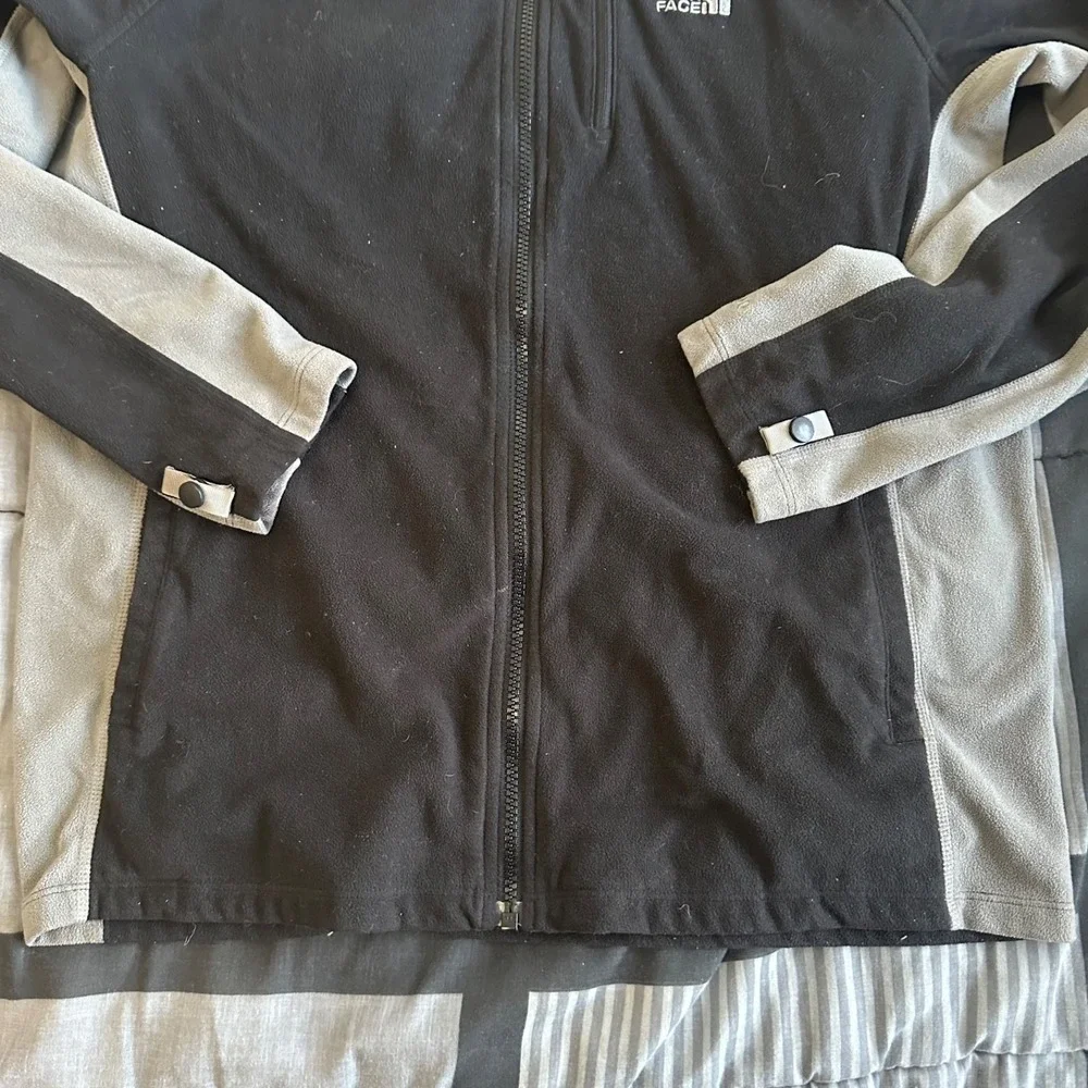 y2k 2000's The North Face Fleece Zip‎ Up Jacket Mens Medium